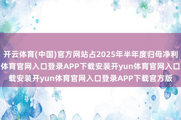 开云体育(中国)官方网站占2025年半年度归母净利润的25.72%-开yun体育官网入口登录APP下