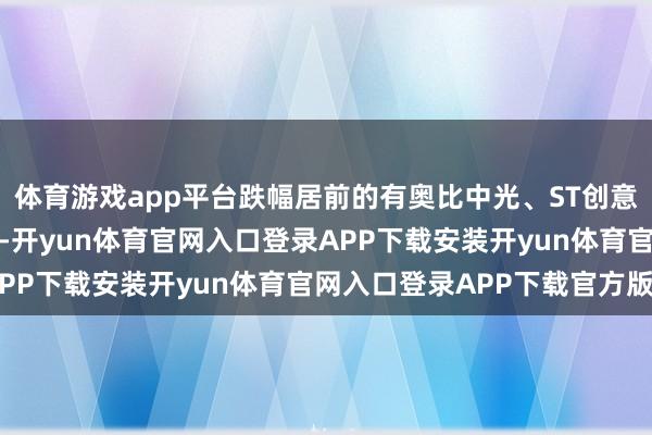 体育游戏app平台跌幅居前的有奥比中光、ST创意（维权）、光环新网等-开yun体育官网入口登录APP下载安装开yun体育官网入口登录APP下载官方版